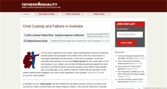 Desktop Screenshot of fathers4equality-australia.org